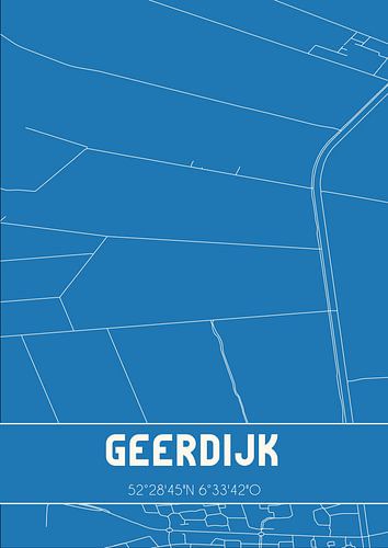 Blaupause | Karte | Geerdijk (Overijssel)