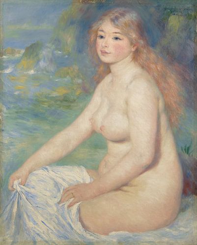 Blonde badster, Pierre-Auguste Renoir