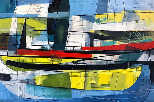 Abstracte kleurrijke kunst voor moderne ruimtes