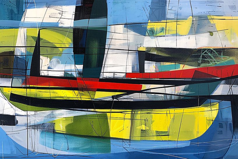 Art abstrait et coloré pour les espaces modernes par Art & Soul Creations