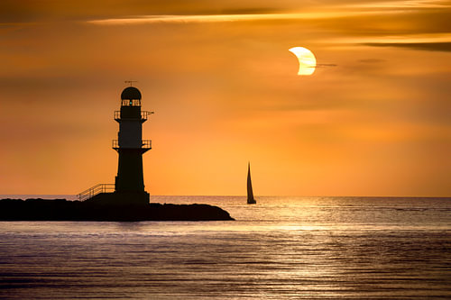 Warnemünde Solar Eclipse by Voss photography