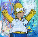 Homer Simpson mit Joint von Frans Mandigers Miniaturansicht