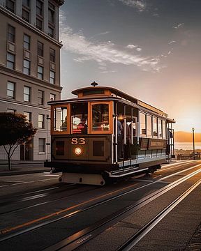 Fahrt durch San Francisco von fernlichtsicht