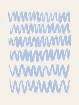 Waves Blue van Bohomadic Studio