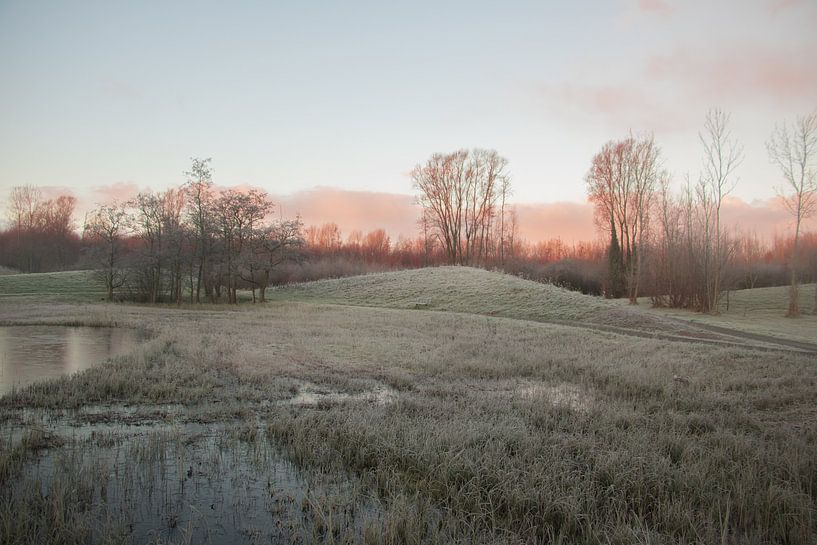Winterse zonsopkomst in Zoetermeer. van Kyra Hoekema