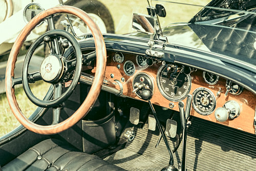 Mercedes-Benz SSK Sport convertible oldtimer dashboard