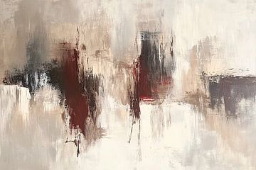 Abstract schilderij in neutrale kleuren van Art & Soul Creations