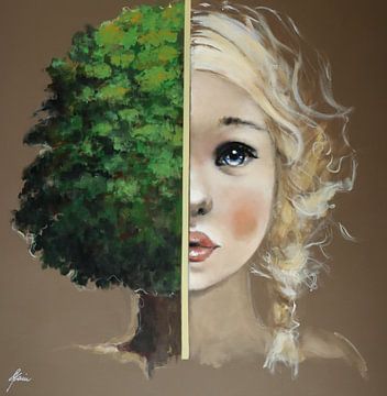 Fille et arbre