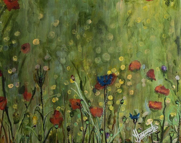 Wilde veldbloemen van Henk Goossens