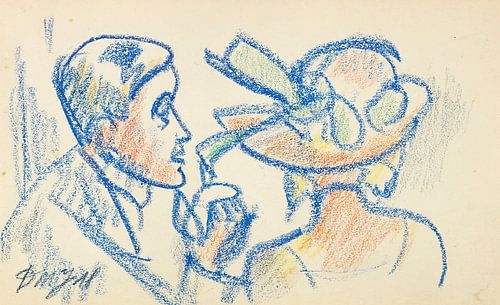 Dorothea Maetzel-Johannsen - Echtpaar in gesprek (1918)