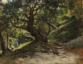 Carlos de Haes-Beech forest Old tree, forest landscape, Antique landscape by finemasterpiece thumbnail