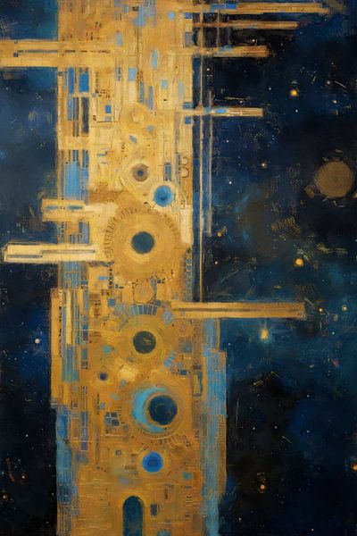 Station spatiale d'or par Whale & Sons