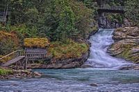 Stadheimfossen, waterfall, Norway.