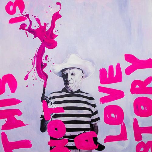 This is not a love Story - Motiv Pablo Picasso - Pink