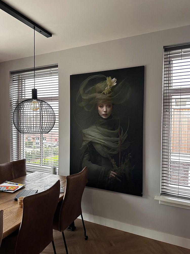 Vrouw in het groen  van Bert Nijholt 