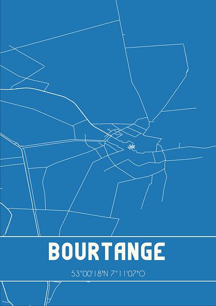 Blueprint | Map | Bourtange (Groningen) by Prints of Place