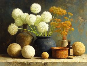 Weiße Blumen | Flauschige Kugeln