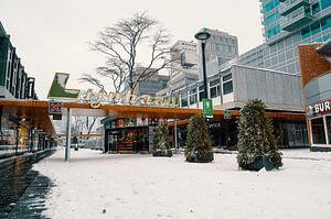 De Lijnbaan in de sneeuw