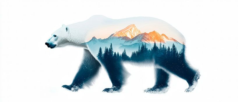 Bear and nature by Poster Art Shop