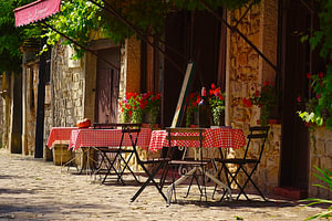 Restaurant in Barbizon, Frankreich