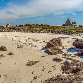 Het strand van de Pors Pol aan de Côte Granit Rose Bretagne Frankrijk van FineArt Panorama Fotografie Hans Altenkirch