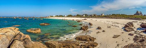 La plage de Pors Pol sur la Cote Granit Rose Bretagne France sur FineArt Panorama Fotografie Hans Altenkirch