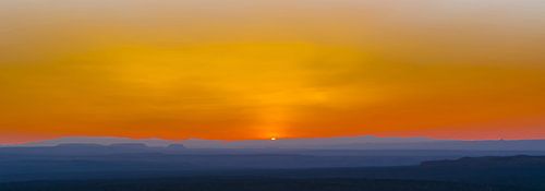 Zonsondergang bij Canyonlands Nationaal Park, Amerika