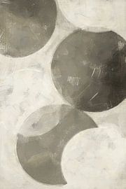 Tanz der Kreise | Taupe von Kanzo