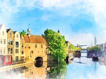 Delfshaven, Rotterdam, Hollande-Méridionale, Pays-Bas sur Danny de Klerk