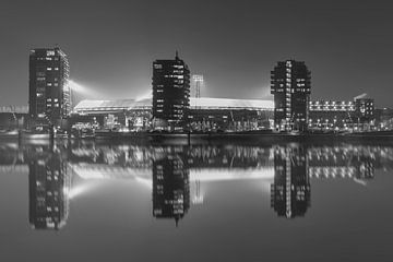 Feyenoord Stadium "De Kuip" Reflection in Rotterdam by MS Fotografie | Marc van der Stelt