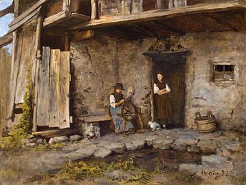Franz von Defregger, Moarhäusl près de Dölsach (Lienz), 1873 sur Atelier Liesjes