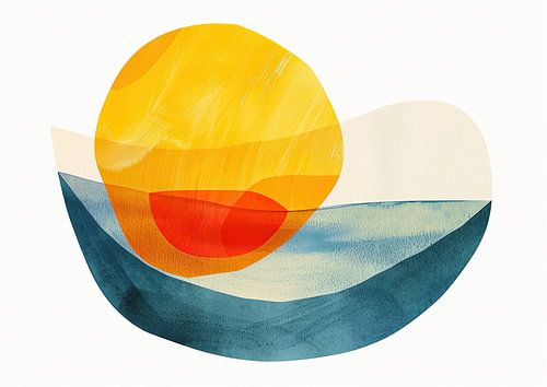 Œuvre d'art abstraite moderne