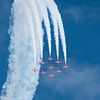 Le looping des Red Arrows sur Robben