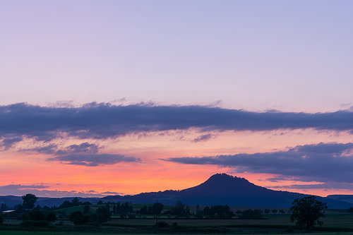Sonnenuntergang über dem Hegau
