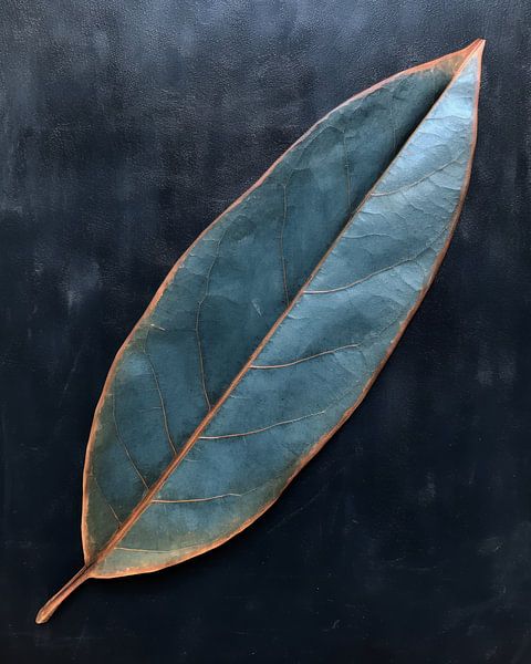 Das blaue Blatt, wabi sabi von Studio Allee