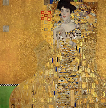 Golden Mosaic Woman