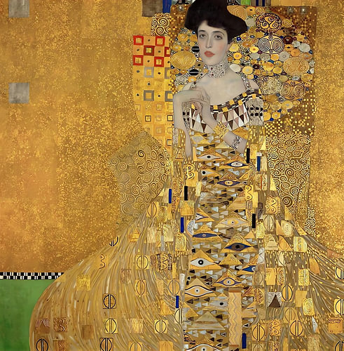 Golden Mosaic Woman