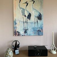 Kundenfoto: Acrylkräne von haroulita, auf Leinwand