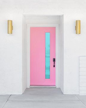 Pink Door with a Blue Window by Tom Windeknecht