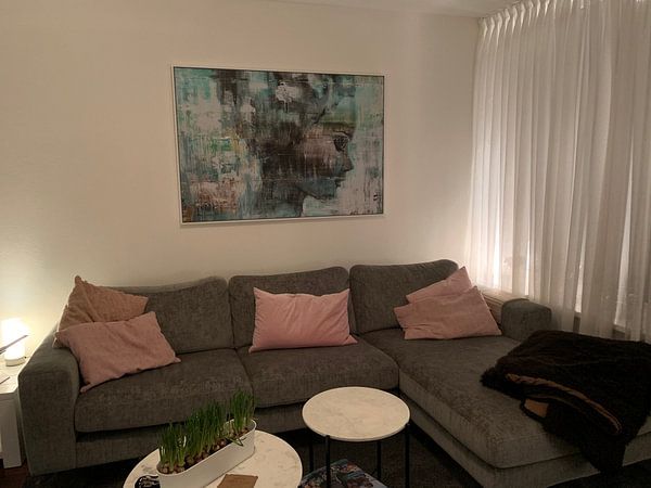 Klantfoto: Angie green van Atelier Paint-Ing, op canvas