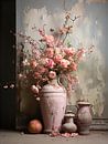 Brocante Pink Peonies van Bianca Bakkenist thumbnail