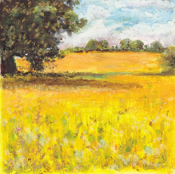 Paysage jaune par Elsa Corolleur