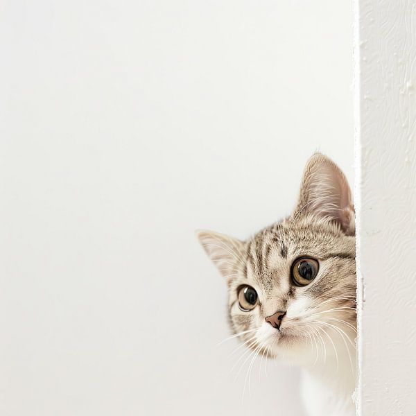 Curious cat by Poster Art Shop