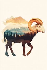 Mountain landscape in Aries by Poster Art Shop