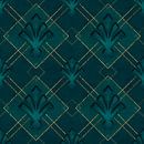 Art Deco Elegance Green Gold by Andrea Haase thumbnail