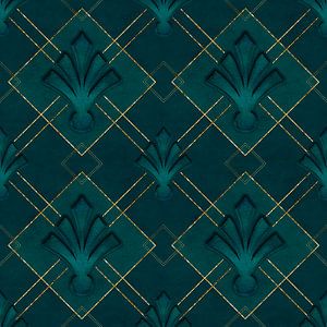 Art Deco Eleganz Grün Gold