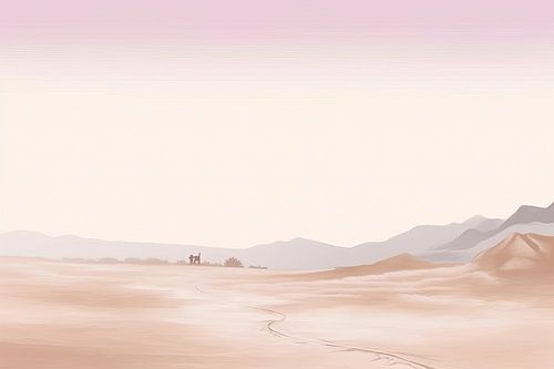 Beige Malerei Whispering Breezes | Landschaft