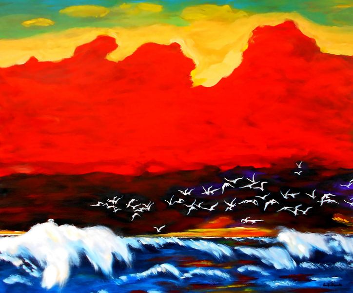 sea swallows van Eberhard Schmidt-Dranske
