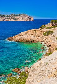 Majorca, Sant Elm with view of natinal park island Sa Dragonera by Alex Winter