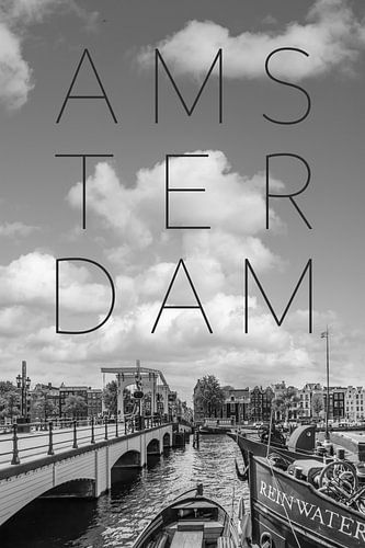 AMSTERDAM Magere Brug | Minimalist Skyline